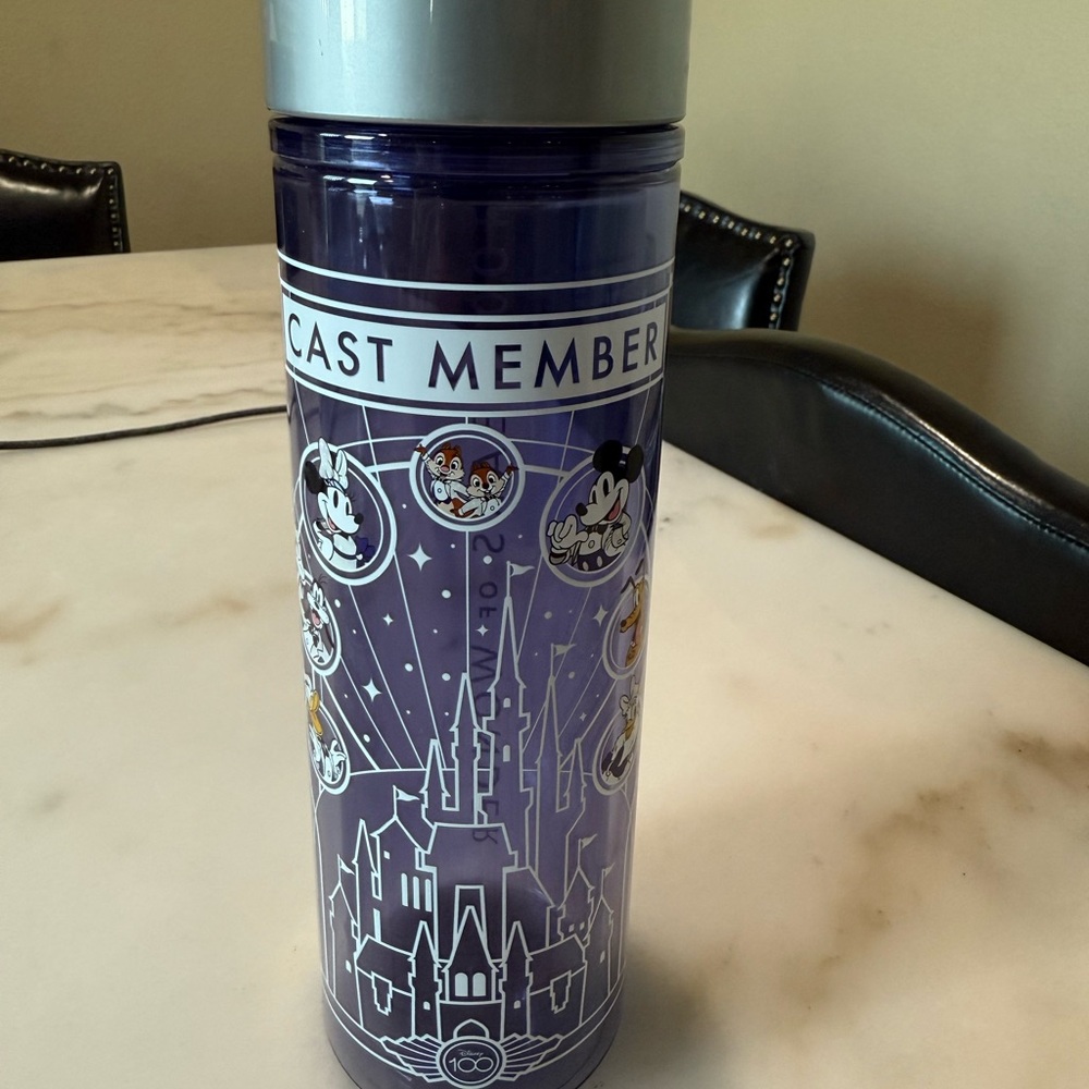 Disney Purple Tumbler with Gray Lid
